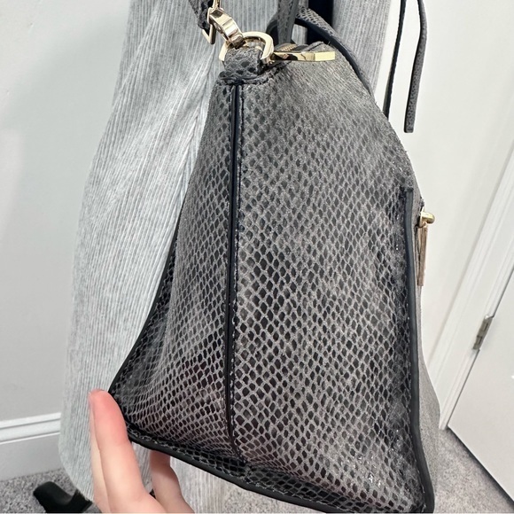 Kate Spade Parliament Square Exotic Savannah Satchel Bag In Snakeskin - Picture 13 of 16